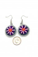 Denim Daisy Earrings